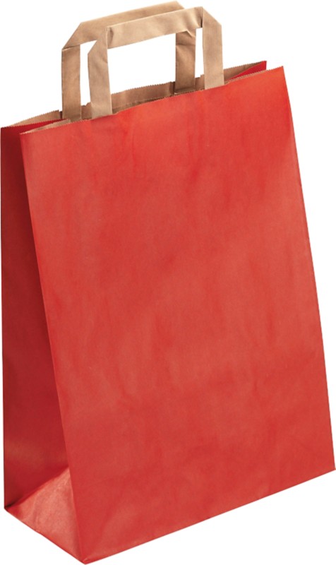 RAJA Tragetasche PP22KR 80 g/m² Rot 22 x 10 x 28 cm 50 Stück