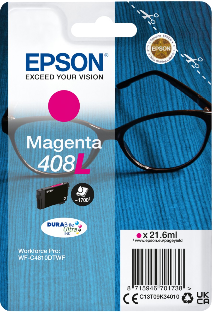 Epson Magenta C13t09k34010/408L Ink Cartridge High-Capacity. 1.7K Page - Image 13
