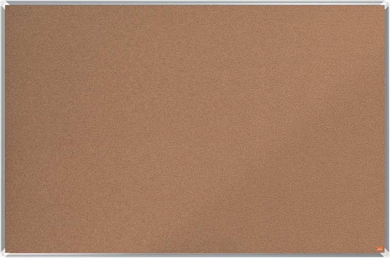 Nobo Premium Plus Pinnwand Nicht magnetisch Wandmontage Kork 150 (B) x 1,45 (T) x 100 (H) cm Aluminium Braun
