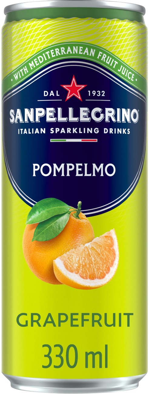 S.pellegrino San Pellegrino Grapefruit Sparkling Drink 12 Cans Of 330 Ml