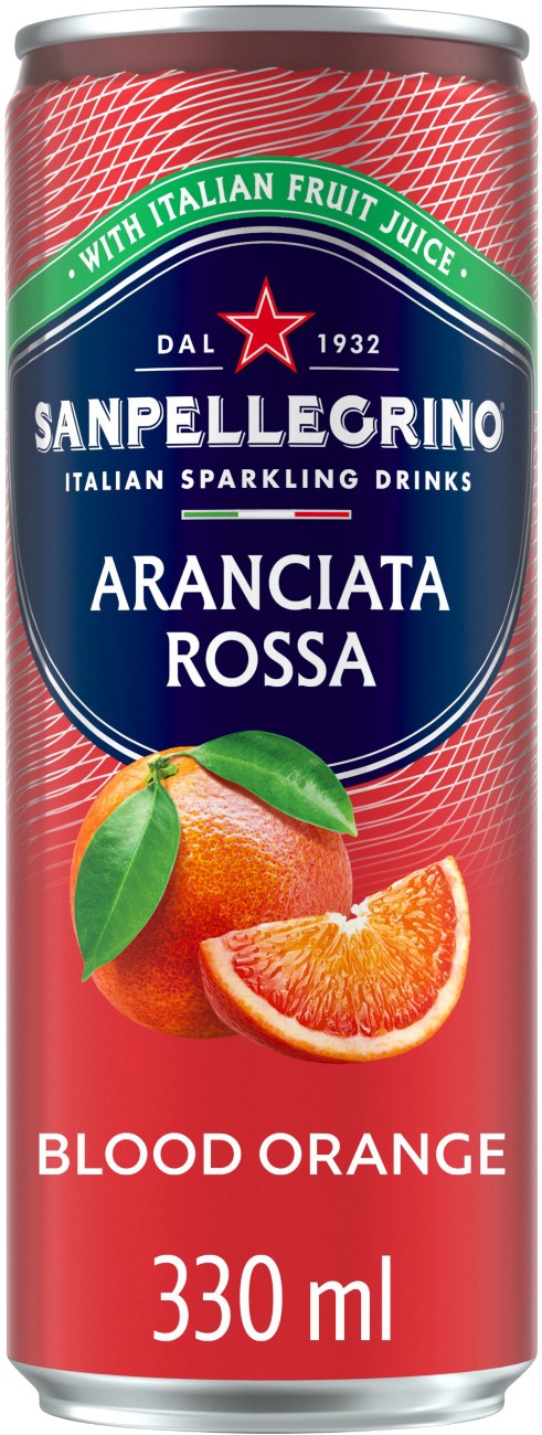 S.pellegrino San Pellegrino Blood Orange Sparkling Drink 24 Cans Of 330 Ml
