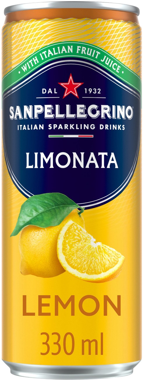 S.pellegrino San Pellegrino Lemon Sparkling Drink 24 Cans Of 330 Ml