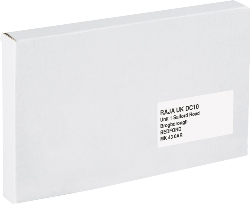 RAJA Versandkarton 1-wellig Pappe 220 (B) x 25 (T) x 305 (H) mm Weiß 50 Stück