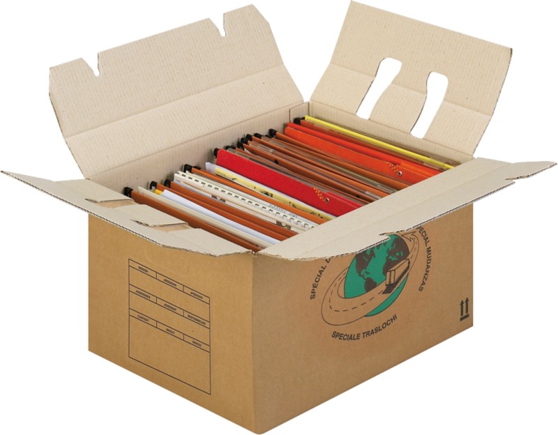 RAJA Umzugskarton 2-wellig Pappe 340 (B) x 260 (T) x 450 (H) mm Braun 20 Stück