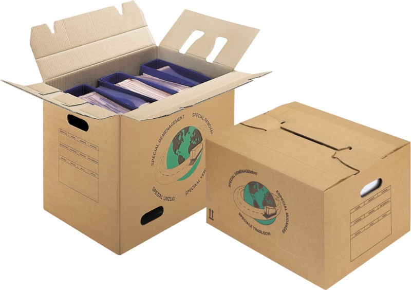 RAJA Umzugskarton 2-wellig Pappe 35 (B) x 37 (H) x 65 (T) cm Braun 10 Stück
