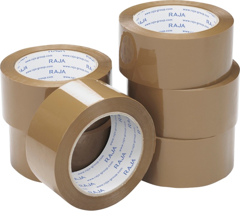 RAJA Verpackungsklebeband Braun 50 mm x 66 m (L) PP (Polypropylen) 6 Stück