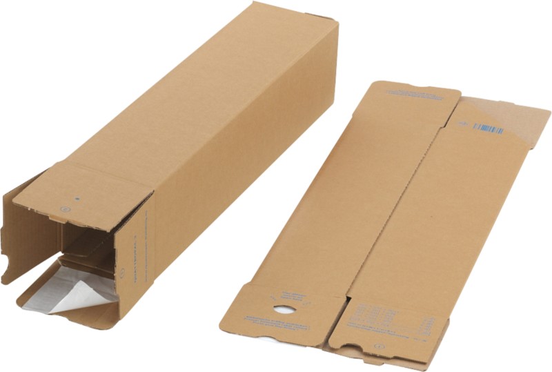 RAJA Versandrohr 430 (L) x 105 (Ø) mm Verschlusslasche Braun 10 Stück