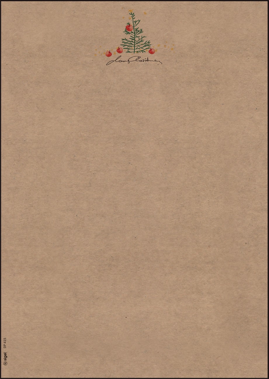 Sigel Weihnachten Geschenkpapier 21 x 12 cm Braun 100 Stück