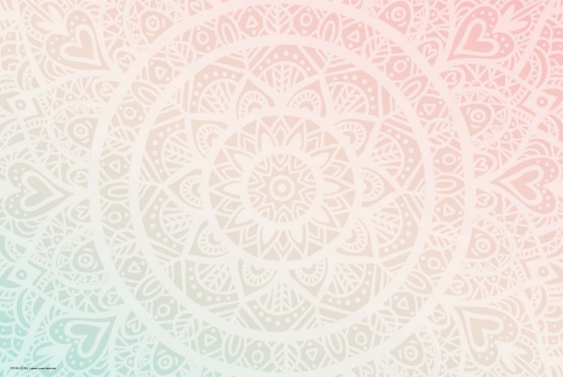 Thumbnail - cover your desk Mandala Schreibunterlage Vinyl Rot 40 x 60 cm