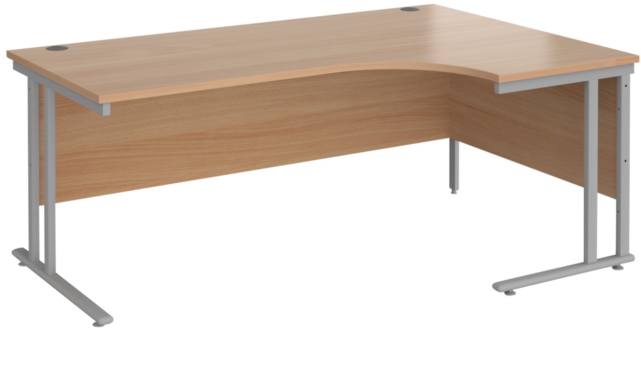 Dams International Maestro 25 Right Hand Corner Desk Beech Cantilever 1,800 (W) X 1,200 (D) X 725 (H) Mm Wood
