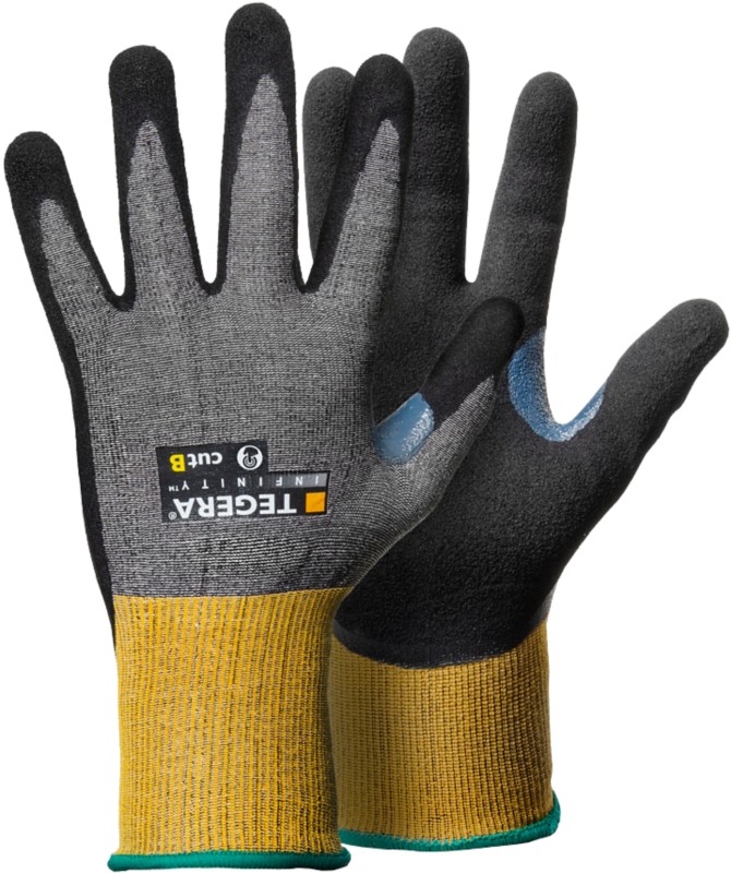 Thumbnail - TEGERA Tegera Infinity Mehrweg Arbeitshandschuhe CRF-Technologie, Edelstahlgarn, HPPE, Karbon, Nitril-Schaum, Nylon, PU ...