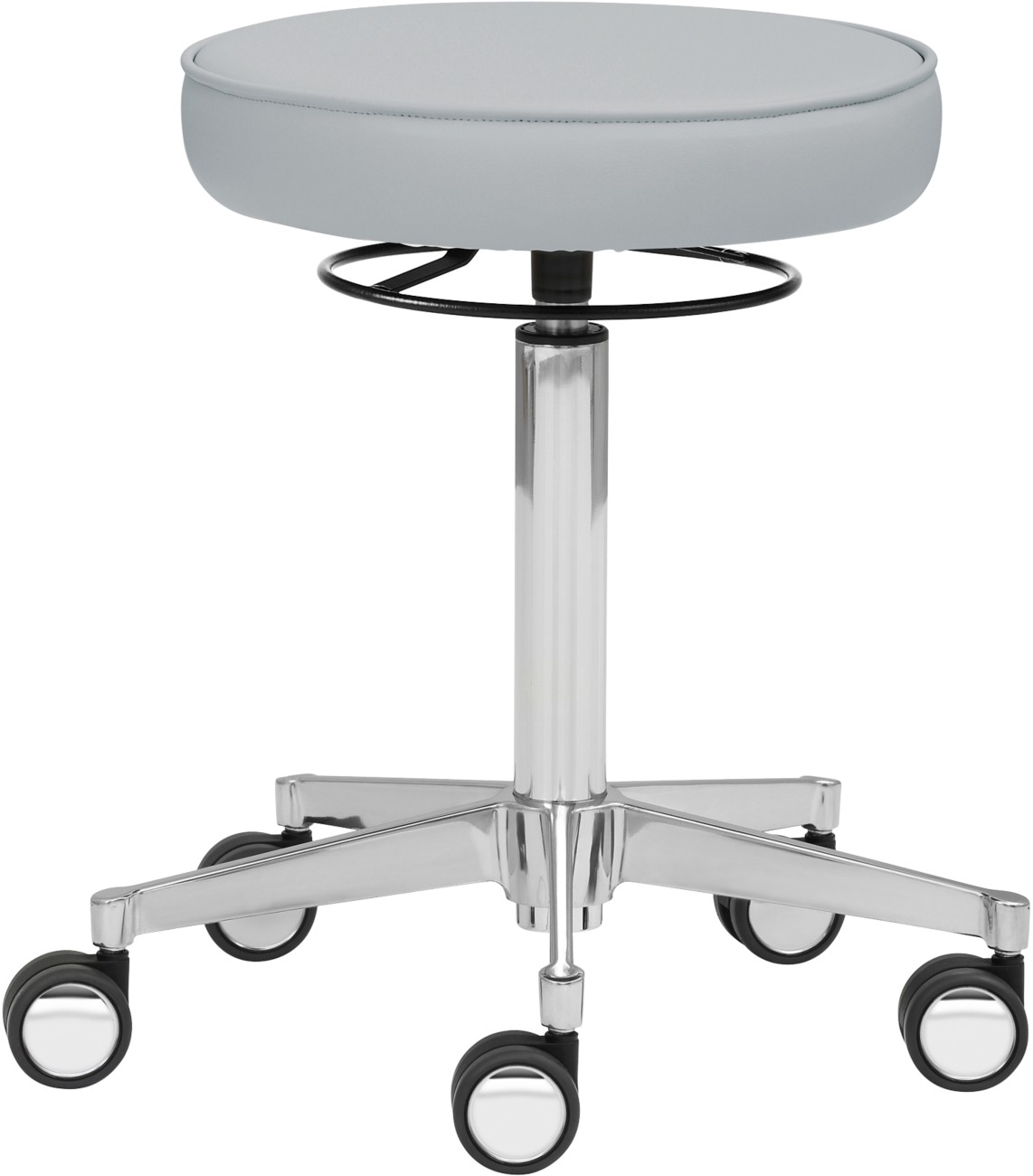 Thumbnail - mayer sitzmöbel 1295 Drehhocker Stoff Grau 480 x 480 x 725 mm