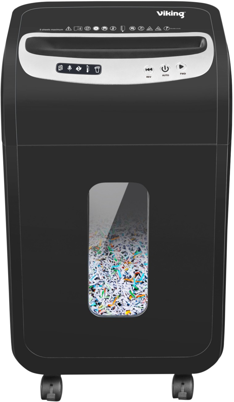 Viking Shredder 9 Sheets Micro Cut Security Level P-5 20 L Os901mi