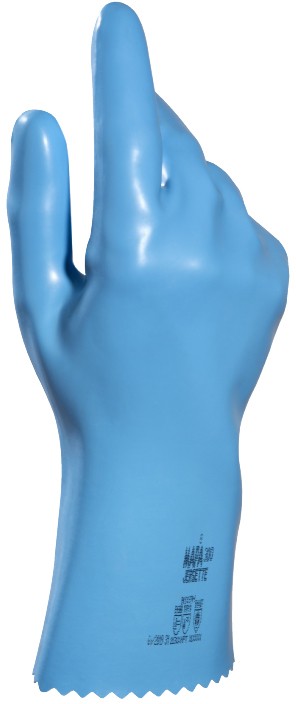 Mapa Professional Type B 300 Nicht Einweg Chemikalienschutzhandschuhe Latex Ungepudert Größe 10 Blau 2 Handschuhe