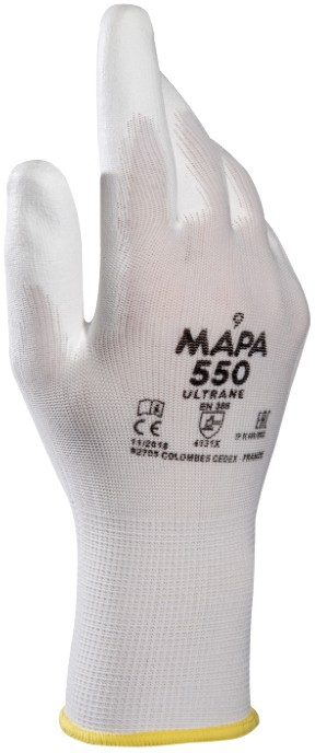 Mapa Professional Ultrane 550 Arbeitshandschuhe PP (Polypropylen) Extra Extra Large (XXL) Weiß