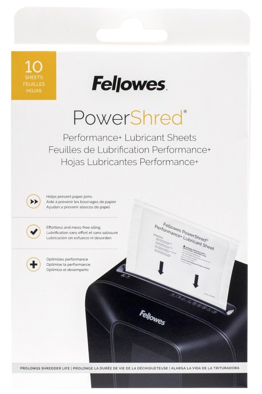 Fellowes Powershred Ölpapier für Cross-Cut-, Mini-Cut- und Micro-Cut-Aktenvernichter 10 Stück