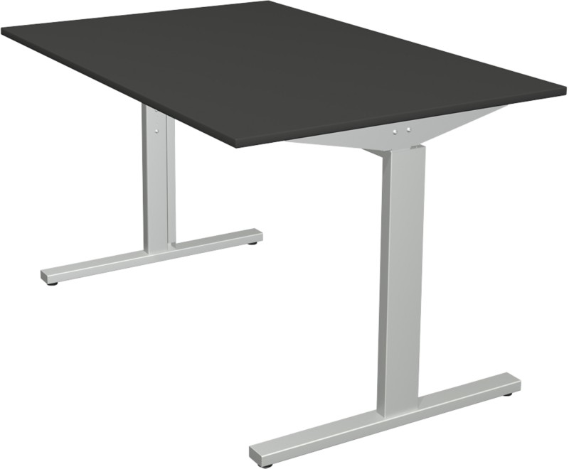 Kerkmann Form 2 Schreibtisch Rechteckig Anthrazit T-Fuß 1.200 (B) x 800 (T) x 820 (H) mm
