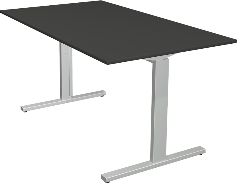 Kerkmann Form 2 Schreibtisch Rechteckig Anthrazit T-Fuß 1.400 (B) x 800 (T) x 820 (H) mm