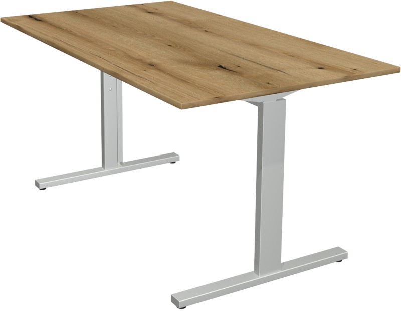 Kerkmann Form 2 Schreibtisch Rechteckig Eiche T-Fuß 1.400 (B) x 800 (T) x 820 (H) mm