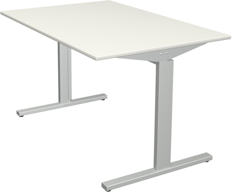 Kerkmann Form 2 Schreibtisch Rechteckig Weiß T-Fuß 1.200 (B) x 800 (T) x 820 (H) mm