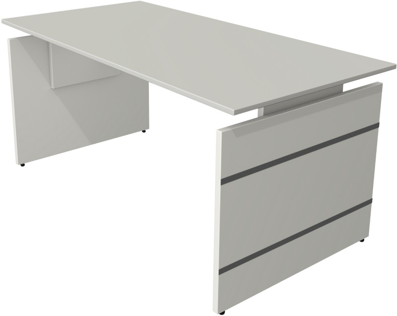 Kerkmann Form 4 Schreibtisch Rechteckig Hellgrau Wange 1.600 (B) x 800 (T) x 760 (H) mm