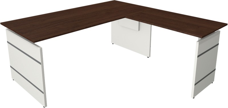 Kerkmann Form 4 Schreibtisch L-förmig Wenge 1.800 (B) x 1.800 (T) x 760 (H) mm