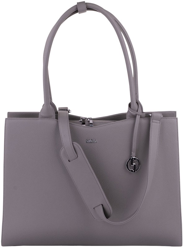 SOCHA Laptoptasche 14" Kunstleder Grau 39 x 12 x 29 cm