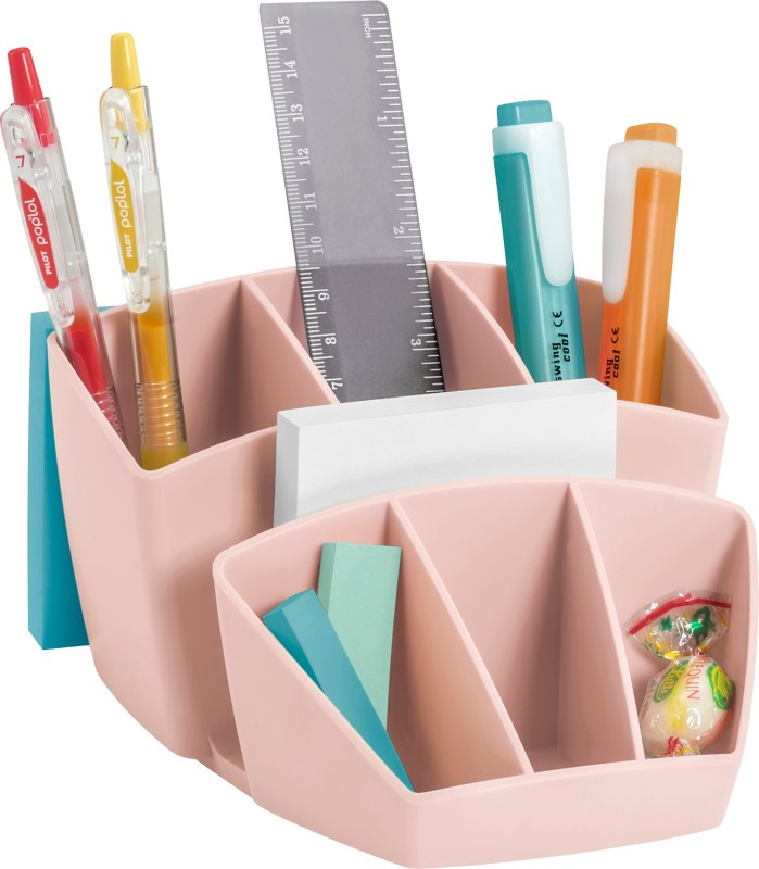 CEP Mineral by CEP Desk Organiser 8 Compartments Plastic Pink