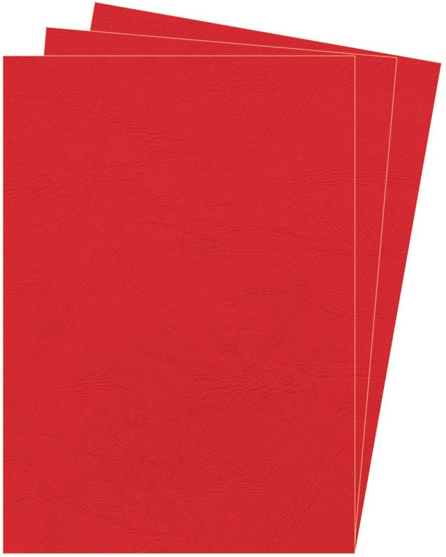 Thumbnail - Fellowes Einbanddeckel Zellstoff Rot 100 Stück