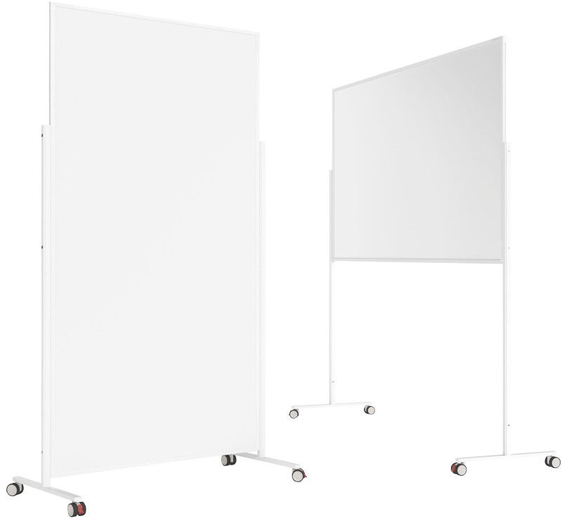 magnetoplan Vario Whiteboard Freistehend Magnetisch Lackierter Stahl Doppelseitig 100 (B) x 180 (H) cm