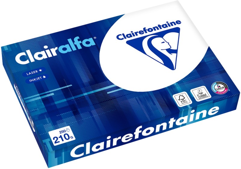 Clairefontaine Clairalfa DIN A3 Druckerpapier Weiß 210 g/m² 250 Blatt