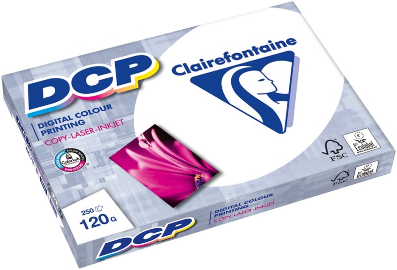 Clairefontaine DCP DIN A3 Druckerpapier Weiß 120 g/m² Glatt 250 Blatt