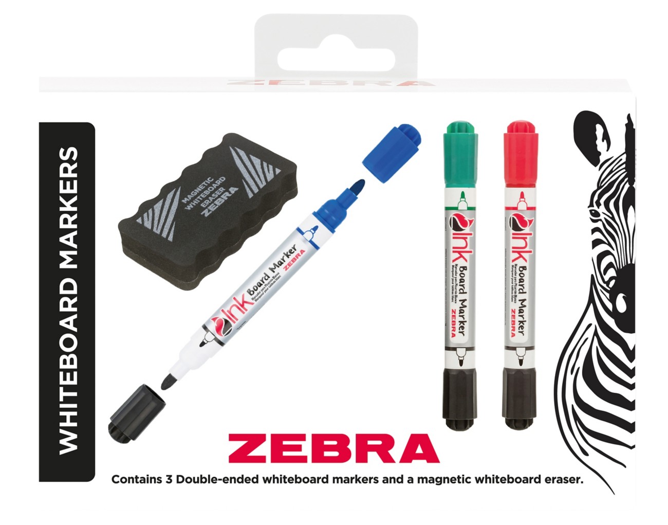 Zebra 2719 Whiteboard Marker Assorted Medium Bullet 3.0 Mm