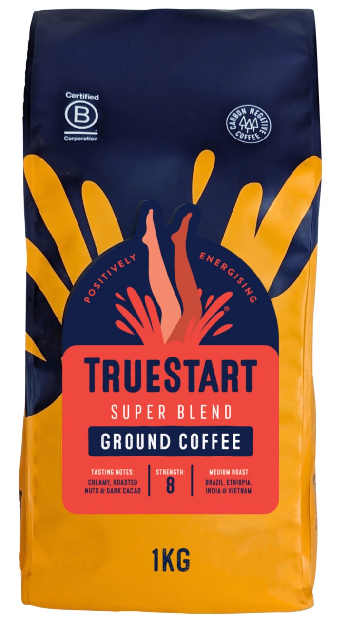 TrueStart Ground Coffee, Super Blend Strong, 1kg, 1 Pack | 100% Arabica, Medium Roast, Specialty Grade - Mycotoxin-Free & Antioxidant Rich Coffee Grounds for Cafetiere, Aeropress - Image 7