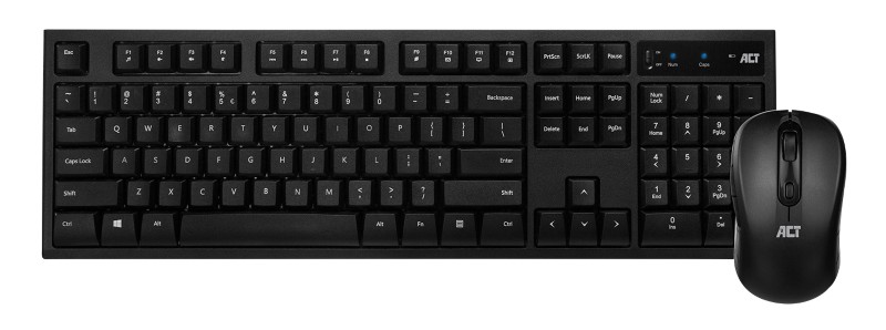 ACT Tastatur und Maus Kabellos QWERTY Nein Schwarz AC5700