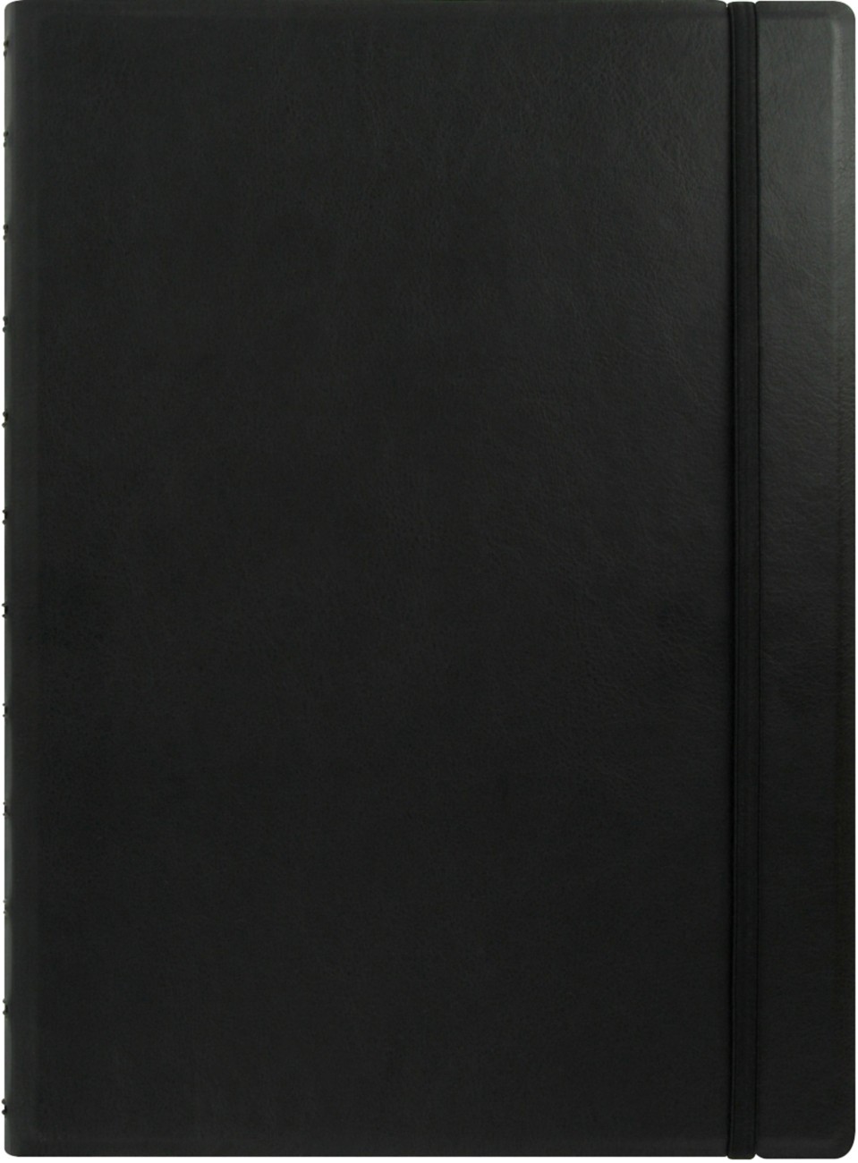 Filofax Notebook 115022 A4 Ruled Twin Wire Faux-Leather Soft Cover Black 56 Pages