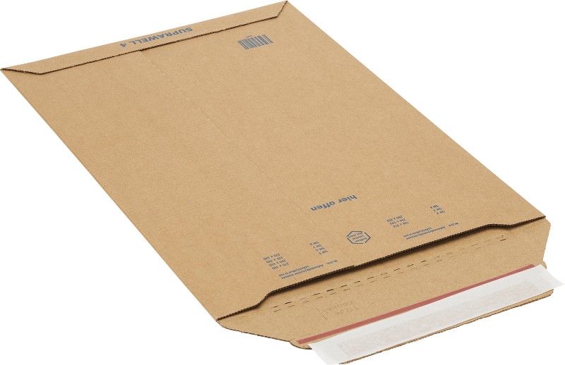Thumbnail - RAJA Suprawell Versandtasche Kraftpapier 250 (B) x 353 (H) mm Braun 100 Stück