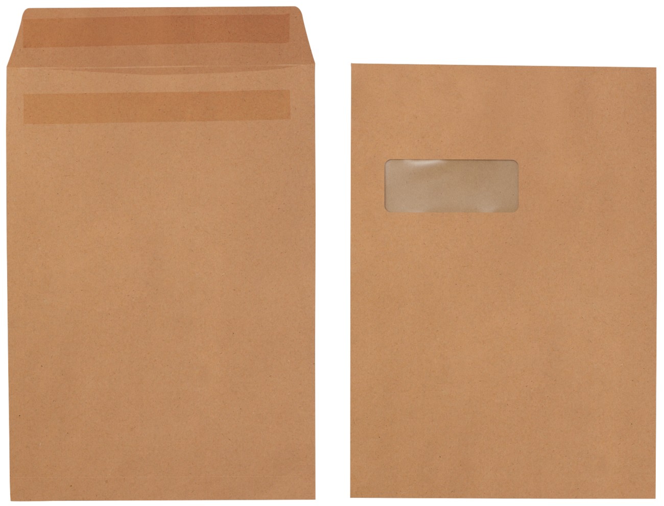 Viking Envelopes Window C4 324 (W) X 229 (H) Mm Self Seal Brown 90 Gsm Pack Of 250