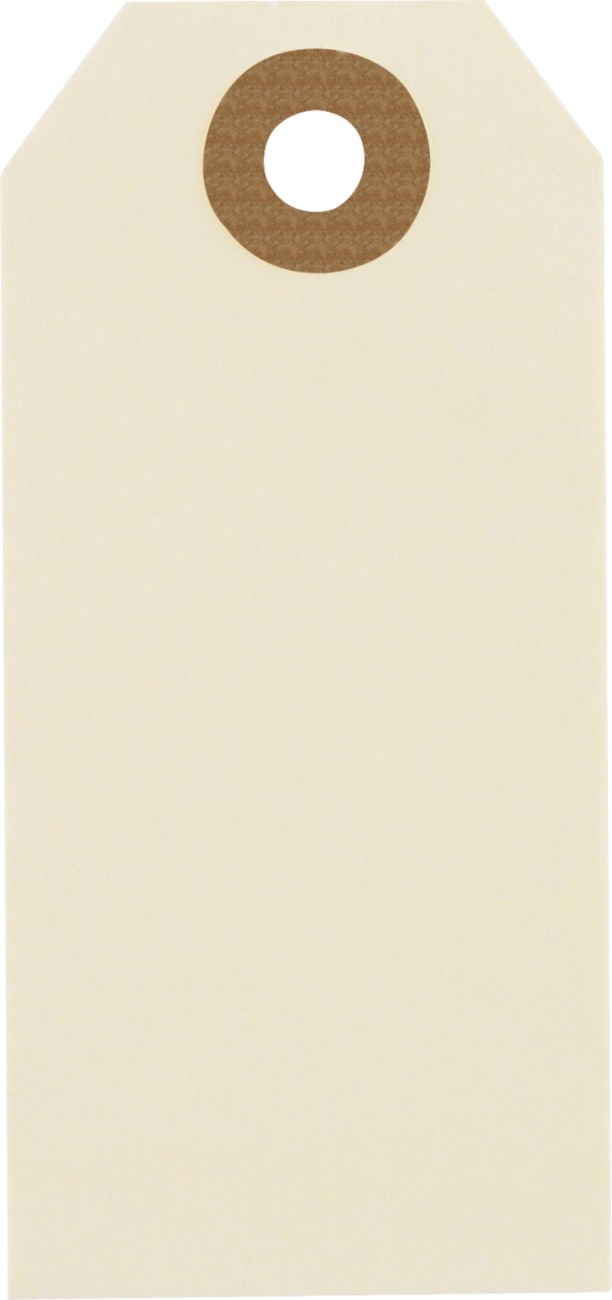 RAJA Hängeetiketten Karton Beige 3,8 x 8 cm 1000 Stück