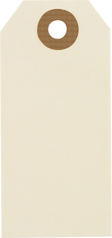 RAJA Hängeetiketten Karton Beige 5,1 x 10 cm 1000 Stück