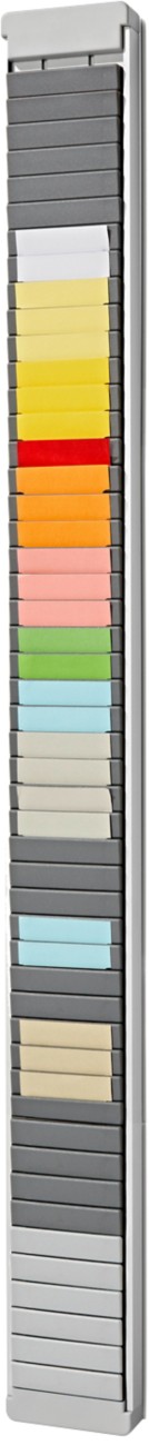 Ultradex T-Kartentafeln 20 Schlitze Silber 11,4 x 51 cm