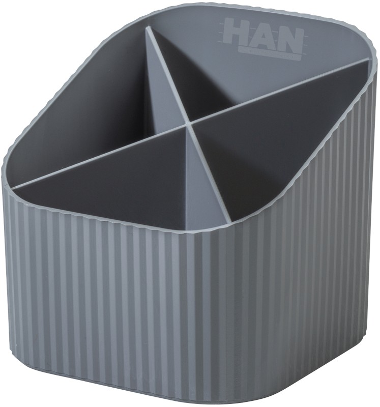 Thumbnail - HAN KARMA Stifthalter 17248-18 PP (Polypropylen) Grau 111 mm (B) x 111 mm (T) x 105 mm (H)