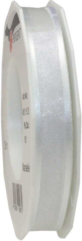 Thumbnail - PRAESENT Organza 4831525-601 Weiß 15 mm x 25 m 2 Stück