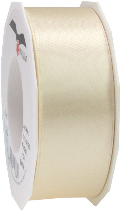 PRAESENT Doppelsatin 7184025-104 Créme 40 mm x 25 m 2 Stück