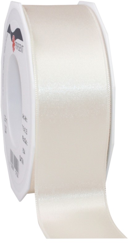 Thumbnail - PRAESENT Doppelsatin 7184025-804 Elfenbein 40 mm x 25 m 2 Stück