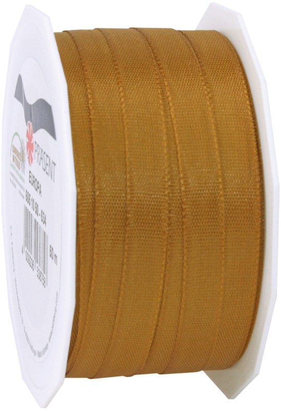 PRAESENT Taftband 6051050-634 Gold 10 mm x 50 m 2 Stück