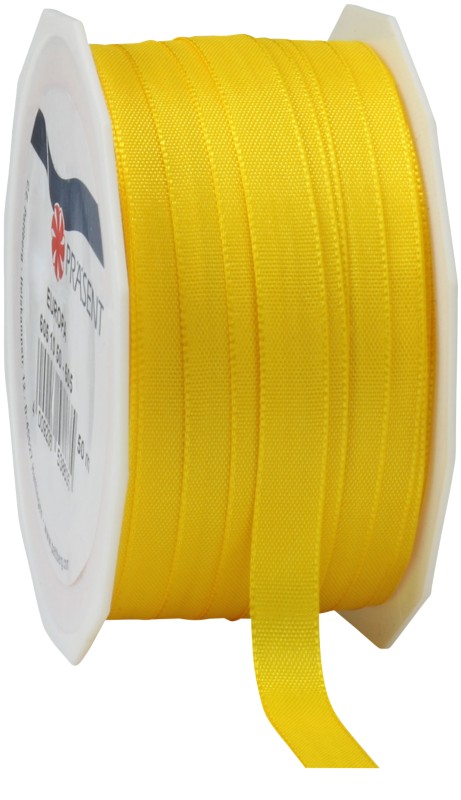 PRAESENT Taftband 6051050-605 Gelb 10 mm x 50 m 2 Stück
