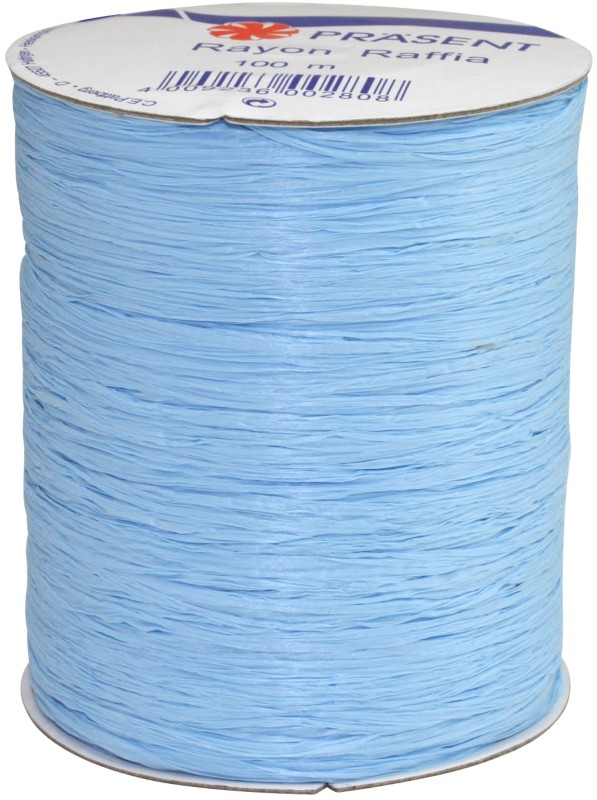 PRAESENT Bastband 133-602 Hellblau 5 mm x 100 m 3 Stück