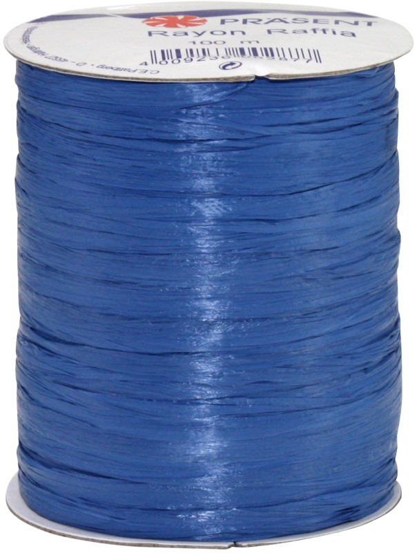 PRAESENT Bastband 133-614 Royalblau 5 mm x 100 m 3 Stück