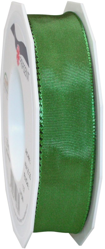 PRAESENT Seidenband 4642525-137 Immergrün 25 mm x 25 m 2 Stück